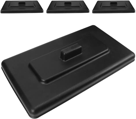 GARVALON Lot de 4 Couvercles en Plastique Alimentaire pour Sorbetière Protection Étanche pour Bol à Glace Compatibles Yaourtière et Machine à Dessert pour Usage Domestique et