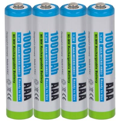 4 x Akku kompatibel mit Siemens Gigaset AAA - NI-Mh 1000mAh - für A400 A415 A415A A580 A585 C300 C430 C430A C475 C530 C530A S810 S850 S850A CL660HX