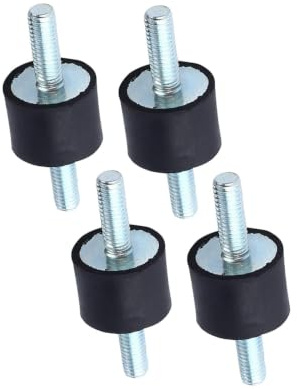 Keenso 4 Stück M6 20 * 15 Gummipuffer | Gummi M6 Vibrationsdämpfer Halterungen Luftkompressorpumpe Schwingungsdämpfer Anti Vibration Gummilager (20 * 15)