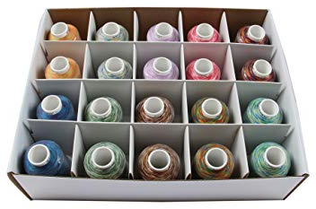 Seitz ACKERMANN® Multicolour 80 Nähgarn, 10 Farben á 2 Konen mit je 800m (FARBENMIX 1)