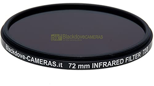 Filtre infrarouge 720 nm 72 mm Blackdove-cameras- Infrared filter 720 nm cut