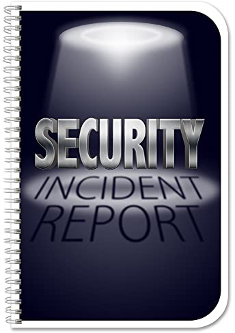 BookFactory Carnet de bord d'incidents de sécurité - Carnet de bord de sécurité - Wire-O, 100 pages, 8,9 x 13,3 cm (LOG-100-M3CW-PP (Rapport de sécurité)
