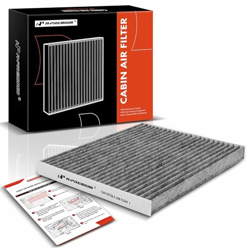 A-Premium Cabin Air Filter with Activated Carbon Compatible with Hyundai & Kia Models - Accent 2008-2011, Elantra 2011-2016, Elantra Coupe, Elantra GT, Forte Koup, Forte5