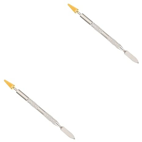 Ciieeo 2pcs Leather Roller Pen for DIY Leather Craft Edge Oil Treatment Hand-Made Tool Dual-use Oil Pen Function for Crafting Projects
