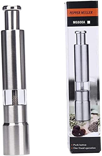 TONZN Salt Mill Chili Thin Chili Thin Chili Powder Mineral Salt and Pepper Mill R_Silber-Money Salt Mill Salt and Pepper Mills (Money)