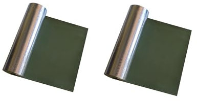 Wärmeisolierend Aluminiumbeschichtung Thermo Isomatte für Camping (2 x Oliv)