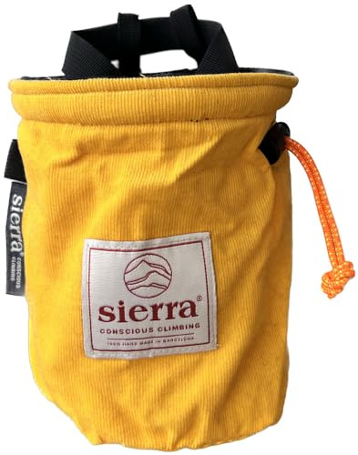 Sierra Conscious Climbing. Tube Nat Gold Klettermagnetbrett | Bio-Baumwolle | mit verstellbarem Gürtel