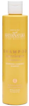 Maternatura, Shampoo per Capelli Secchi alla Camomilla, Formula Arricchita con Balsamo ad azione Nutriente e Idratante, Bio Beauty Routine Cute e Capelli Secchi, Made in Italy - 250 ml