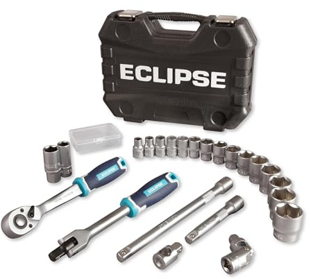 Eclipse Professional Tools ESS24PS Juego de 24 piezas de dados cuadrados de 1/2  (Imperial)