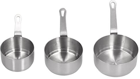 ANKROYU Lot De 3 Saucières En Acier Inoxydable, Bols à Sauce, Casserole Polyvalente Avec Poignée Pour Condiments, Ketchup, Apéritif(argent)