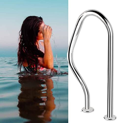 Barandilla para piscina Pasamanos de seguridad para piscina, barandillas para escaleras de piscina, barandilla de acero inoxidable para piscinas enterradas, pasamanos para piscina de acero i