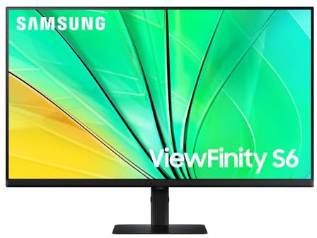 Samsung ViewFinity S6 S32D600EAU S60UD Series LED-Monitor 81,3 cm 32 2560 x 1440 QHD @ 100 Hz IPS 350 cd/m² 1000:1 HDR10 5 ms HDMI DisplayPort Schwarz