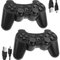 Lunriwis Wireless Controller für PS3, 2er Pack Wireless Controller für Play-Station 3 mit Dual Shock, Bluetooth Controller, Gyro Axis,Rechargable Remote Gamepad Joystick mit 2 Ladekabel