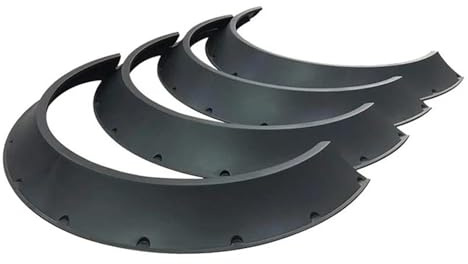 DYDGUTUFB Parafanghi per Auto Universale Flessibile Auto SUV Fuoristrada Parafango Svasato Sopracciglio Parafango Passaruota Protezione Allargata Decorativa 4 Pezzi/Set Passaruota Auto