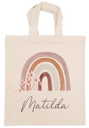 wunderwunsch Bärenfreunde Stoffbeutel Jutebeutel Kindergarten, Wechselkleidung, Jutetasche Hort, Sportbeutel Kinder mit individualisiertem Textildruck mit Namen