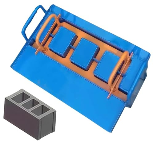Electric Hollow Brick Making Machine, Cement Block Forming Machine, 45s Fast Forming, 30 Bricks/Hour, Concrete Block Maker, Multiple Molds Optional, for Cement and Concrete Blocks(H5)