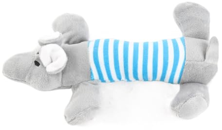 Acouto Hundpipande Tuggleksak Hundpipande Leksak, Plyschmaterial, Bitsäker, Rolig Interaktiv Leksak för Valpar och Katter (Elefant)