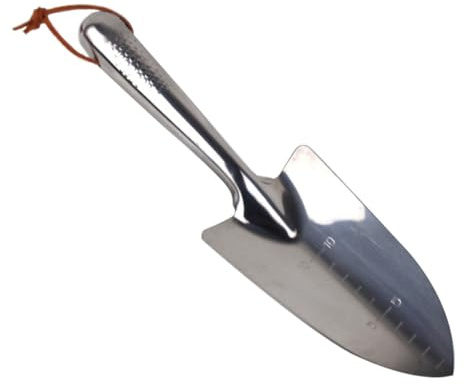 jojofuny Transplantoir de Jardin Acier Inoxydable Robuste avec Poignée Antidérapante Ergonomique Petite Pelle Légère pour Désherber Planter et Travailler la Terre