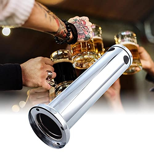RASTKY Torre Kegerator de Cerveza de Barril Ajustable de Acero Inoxidable para una Práctica Herramienta Dispensadora de Cerveza para Bar Doméstico, Torre de de Acero Inoxidable de 3 Pulgadas para (#2)