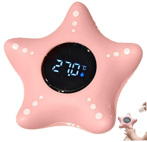 Termómetro de baño, termómetro flotante con alerta de color para bebés para la seguridad infantil, pantalla LCD para una temperatura precisa del agua de 0 a 80 °C, para baño y bañera.