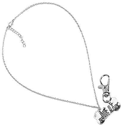 HEEPDD Husdjursägare Legering Hundben Halsband Set Rostbeständigt Material Skarvdesign för Dagligt Slitage och Minne Idealisk Present Till Hängivna Husdjursälskare Som Firar Band med Hundar eller