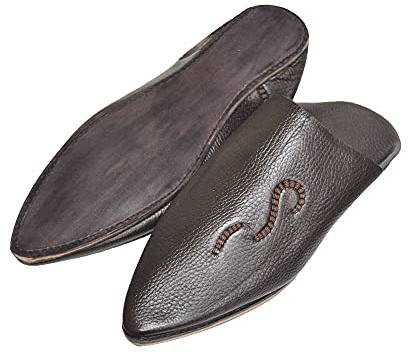 Babuchas Marroquíes de Piel Auténtica – Zapatillas Artesanales Tradicionales Hechas a Mano – Calzado Oriental Unisex
