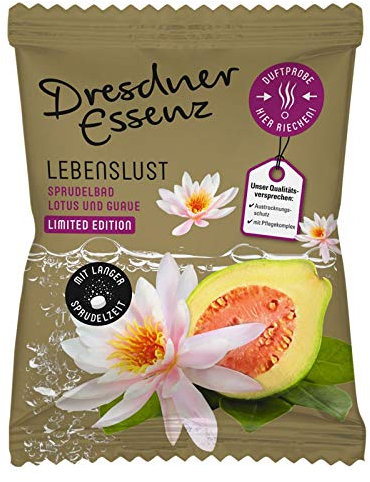 10-pack Dresden-essens bubbelbad livslång lotus och guave bubbelbricka, badtillsats, vårdbad