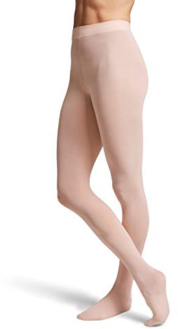 Bloch Dance Girls Contour Soft Footed Tights, Ballet Pink, Child-Petite