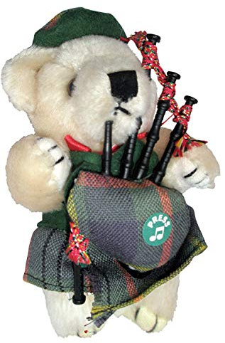 I LUV LTD Musical Teddybär Taylor Clan Tartan Schottisches Geschenk, Hergestellt in Schottland
