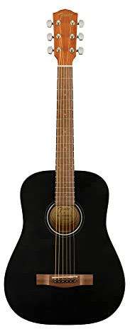 Fender FA-15 - Chitarra acustica 3/4 con custodia, edizione limitata, colore: Nero