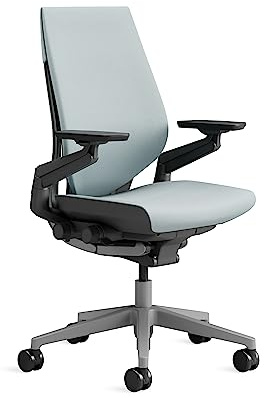 Steelcase Ergonomischer Bürostuhl: Gesture, 360°-Armlehnen, Sturmhorizont | Leicht montierbar, Universalrollen, Premium-Materialien, bis 180 kg und 190 cm, sitzkomfort