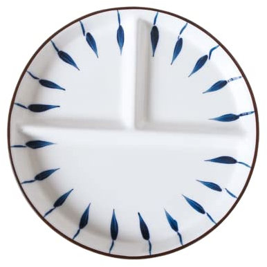 Fondue Plates 4 Piece Set Colorful Ceramics, Round 21cm/8.2inch