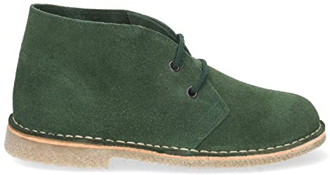 Botas Desierto Safari para Mujer y Hombre con Piel Serraje, Suela Crepe Antideslizante y Cordones. Comodas, practicas e Ideales para Otono-Invierno.