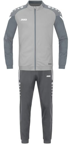JAKO Herren Trainingsanzug Polyester Performance, Soft Grey/Steingrau, 3XL