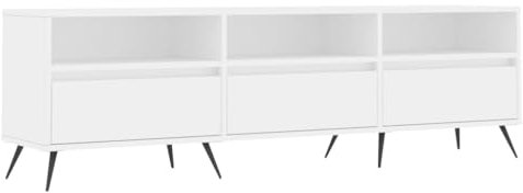 vidaXL Tv-bänk vit 150x30x44,5 cm konstruerat trä, TV-skåp, mediamöbler, mediaskåp, mediamöbel, multimediaskåp, TV-möbler, TV bänk, TV skåp, TV möbler