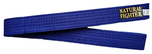 mmasport Cintura Karate Judo Aikido Taekwondo Belt per Arti Marziali in Cotone Basic (Blu, 240.00)