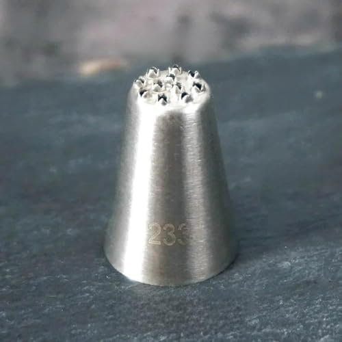 SELCOA Multi-Open Nozzle Tip Stainless Steel Icing Piping Nozzles Cake Cream Decorating Create Grass Cupcake