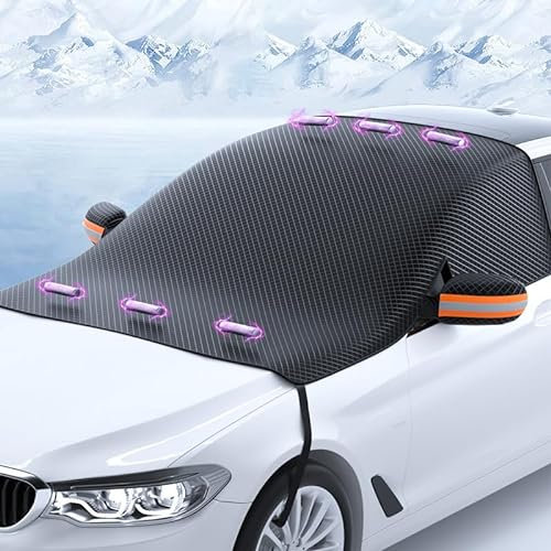 Auto Scheibenabdeckung für SMART fortwo 2015-2021 2022 2023,Winterschutz Auto Frontscheibe,Frostschutz Sonnenschutz Frontscheibe