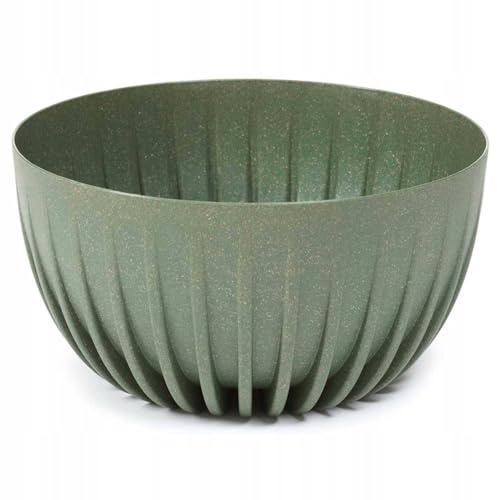HowHomely Blumentopf Hoch 16 cm - Grün Blumenübertopf - Langlebige und Leichte Übertopf 30 cm Durchmesser für Wohnzimmer oder Garten - Blumenkübel Wetterfest