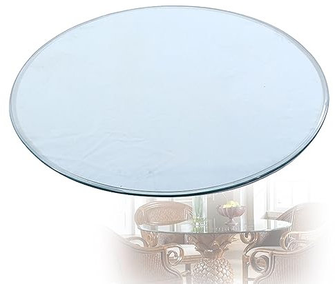 Tischplatte Aus GehäRtetem Glas, Round Glass Panel, Tisch Glasplatte Ersatzteil, Outdoor Glastisch, Tempered Glass Diy Table, Transparent Rund, für Esstisch, Couchtisch, Konferenztisch ( Size : 90CM(3