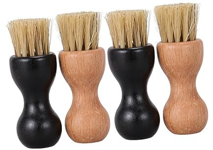 Beaupretty 4stücke Langlebige Multifunktionale Schuhputzbürsten Aus Robustem Buchenholz Und Schweineborsten Leichte Tragbare Reinigungspinsel Für Schuhe Und Stiefel Praktische Haushaltsbürste