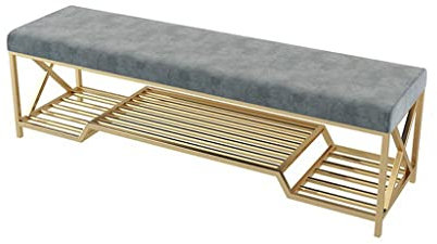 Ottomane, Ende des Bettes, Bank, Bekleidungsgeschäft, Ruhesofa, Langer Hocker, betreten Sie die Tür, tragen Sie Schuhhocker, Bettendhocker, Umkleidekabine (A 80 x 35 x 45 cm)