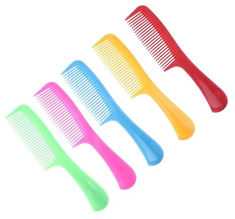 MAGICLULU Set Da 15 Pettini in Plastica Colorati Caramella Per Parrucchieri, Pettine Per Tagliare e Styling Manico Lungo Antistatico, Robusti e Flessibili Per Saloni Di Bellezza e Uso Domestico
