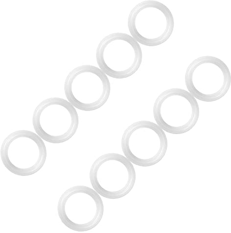 Yctze 10er-Set, 1,5-Zoll-Sanitärhülsen, Silikondichtungen, Ringe, Unterlegscheiben, Langlebig und Auslaufsicher