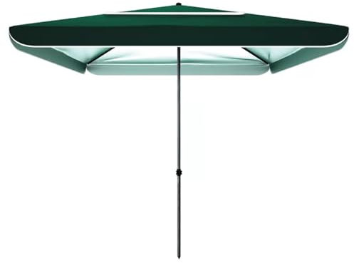 Ombrellone da Balcone Quadrato 200 x 200 cm, Protezione UPF 50+ Parasole da Balconeo, Ombrellone da Tavolo per Mercato all'Aperto per Piscina da Giardino, BBorsa da Trasporto(Green)