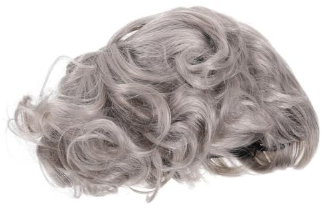 JOINPAYA Wig Old Lady Cosplay Perücke Für Großmutter Kostüm Graue Kurzhaar-perücke Für Theateraufführungen Halloween Und Themenpartys Leicht Zu Tragen Und Realistisch Gestaltet