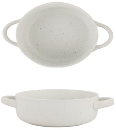 YGDYFDC Ensaladera Madera Vajilla De Cerámica De Doble Oreja, Ensaladera Ramen, Tazón De Sopa De Fideos De Caracol Con Tapa, Tazón De Fideos Instantáneos Ensaladera Portatil(White,B(21 * 15 * 7cm))