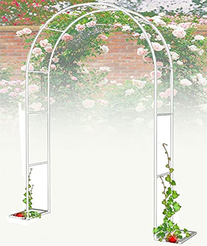 Arche de jardin extra large en métal robuste pour plantes grimpantes Cage tubulaire solide pour rosiers vignes Disponible en différentes largeurs (120 cm, 140 cm, 180 cm, 190 cm, 200 cm, 230 cm, 240