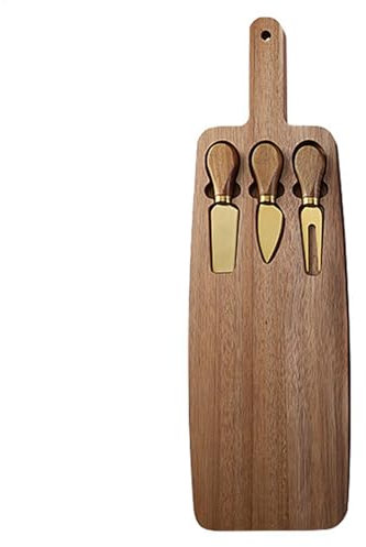 Juego de tablas de cortar para queso, juego de tablas de cortar para embutidos | Bandeja de queso para servir Tablas para embutidos de madera - Platos de queso multifuncionales, cocina para