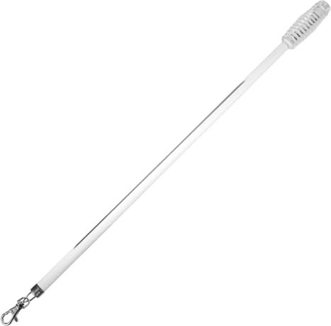 GOOHOCHY Gardinenstab Acryl 50cm Mit Riffelgriff Manuell Gardinenstange Vorhangzieher Für Leichte Bedienung